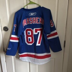 Rangers Blue Hockey Jersey Brashear 87